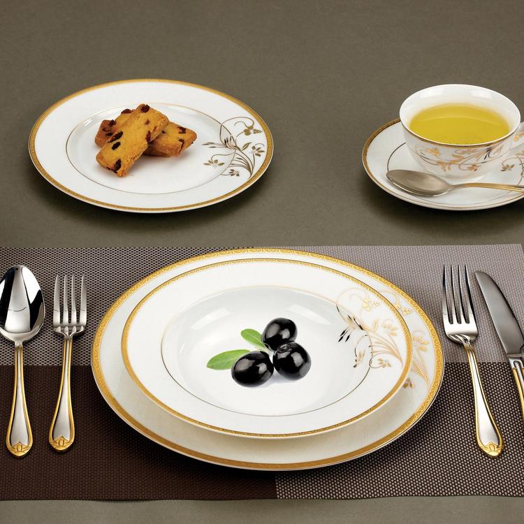 Lorenzo Import, Lorren Home Trends 24-Piece Rosalia Dinnerware Set