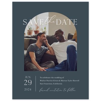 Navy Blue Wedding Digital Save the Date - Olaya Photo
