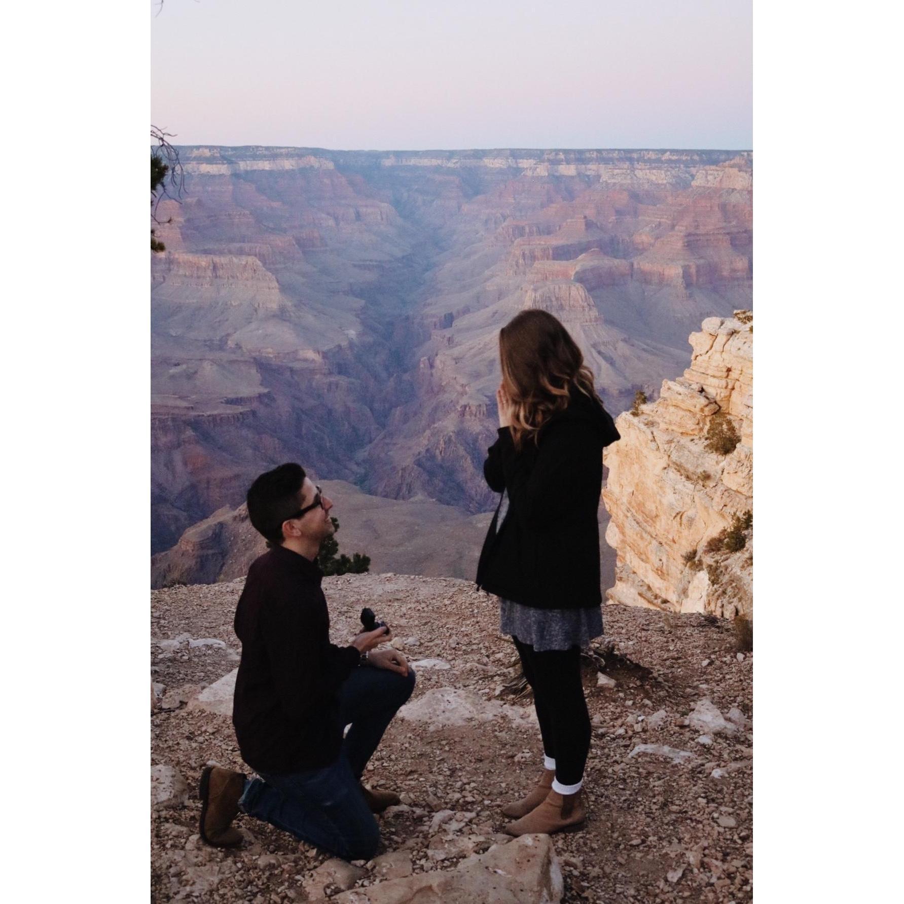 The moment she said "YES!"