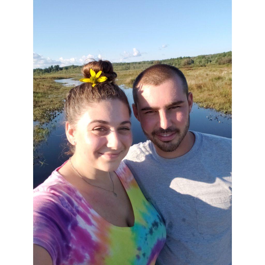 Our first "real" date at White Memorial in Litchfield, CT