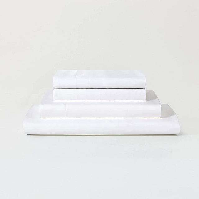 Sijo Premium 100% Austrian Eucalyptus Lyocell Tencel Sheet Set, Softer Than Silk, Architectural Digest 2022 Best Cooling Sheets Award Winner - 3pc - 2 Pillowcases 1 Fitted Sheet (Snow, King)