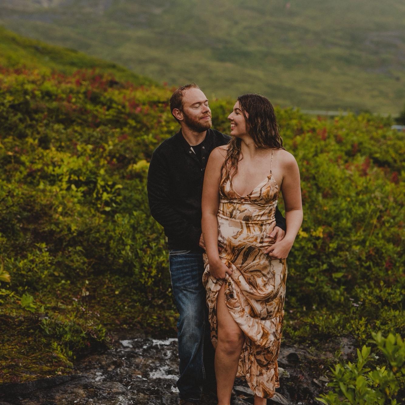 Our first couples photo shoot in Hatchers Pass - August 2024
