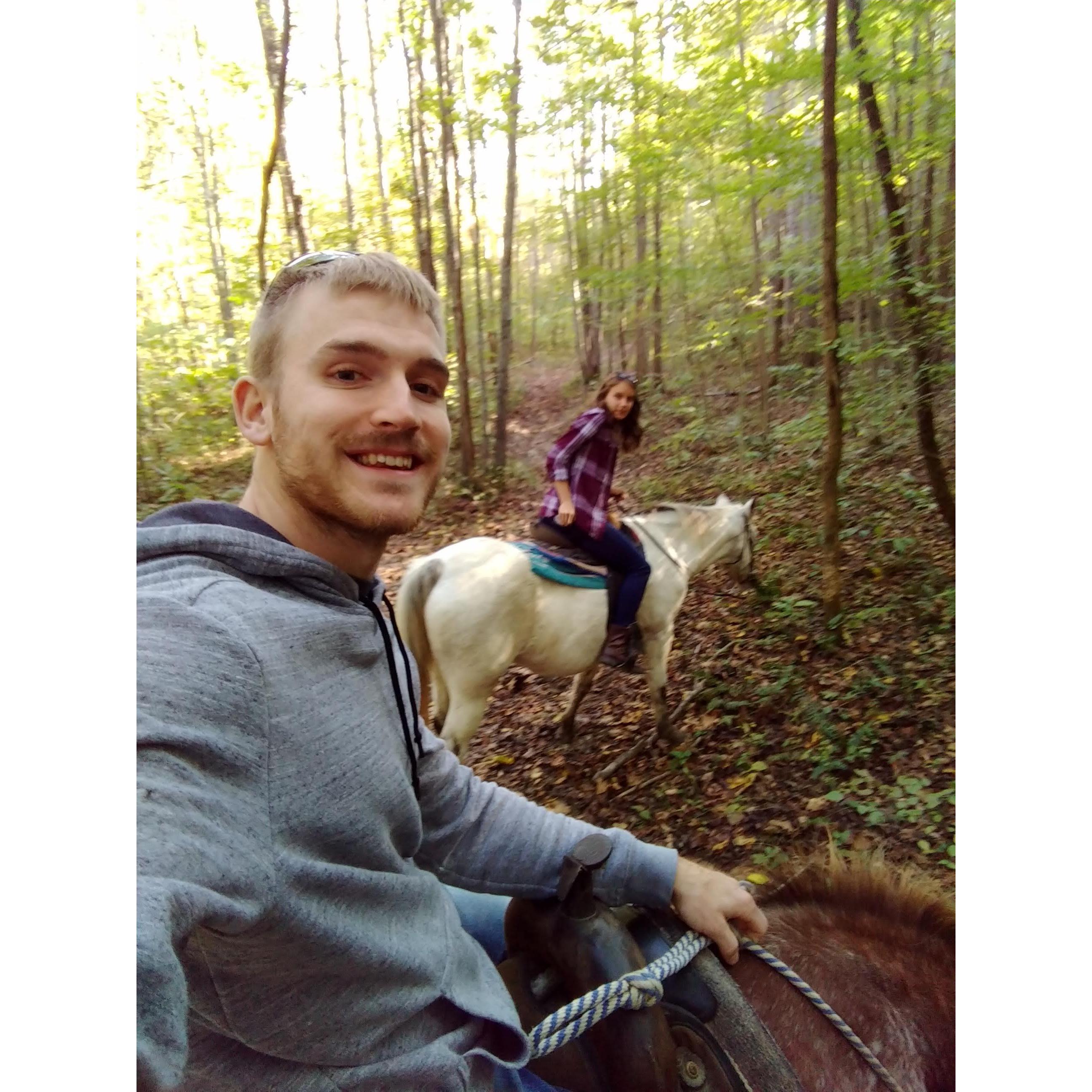 Horseback riding for Kelly's 21st birthday