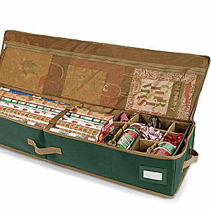 Holiday Gift Wrap Bag Keepsakes Green