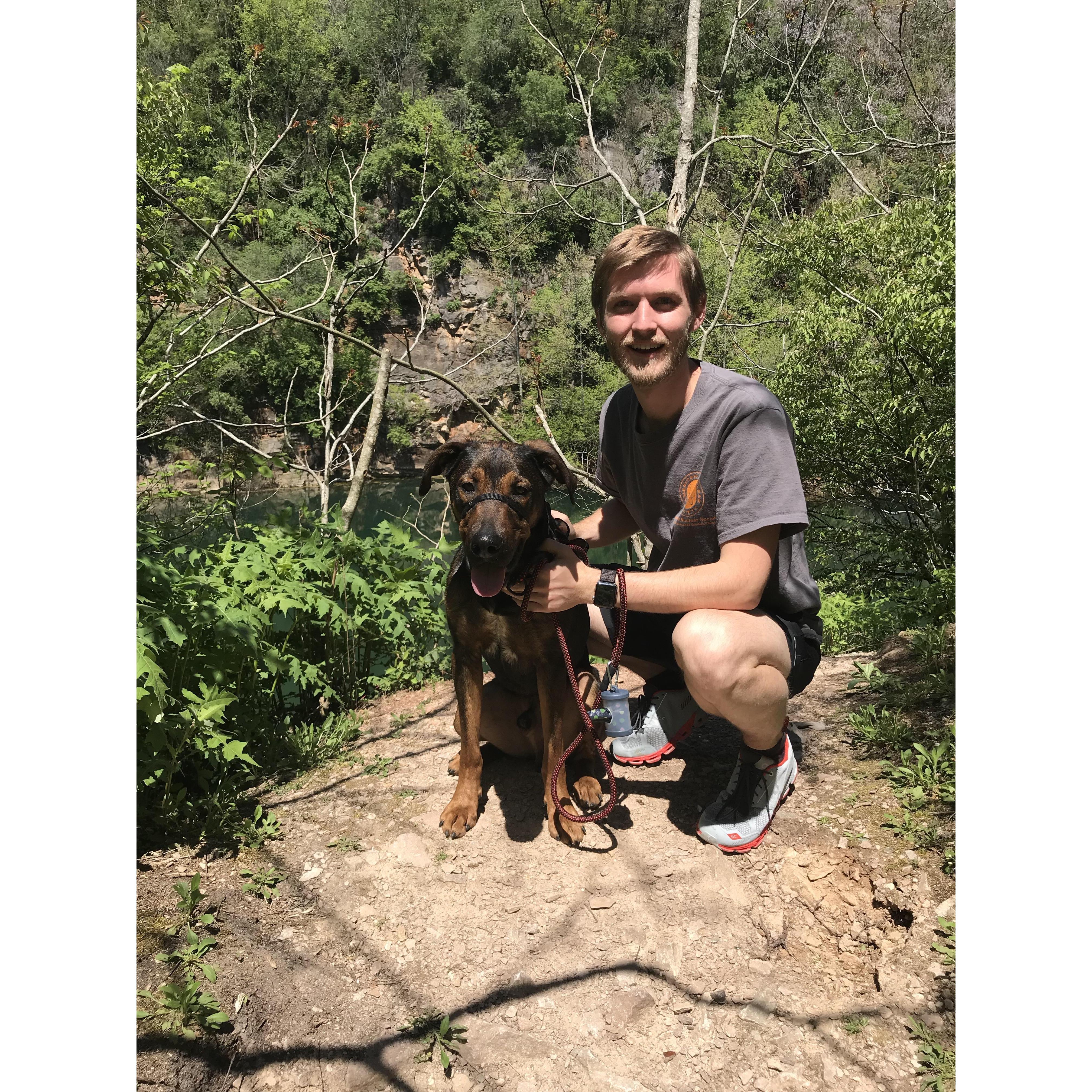 WE GOT A DOG! Aliza couldn't resist this sweet face when volunteering