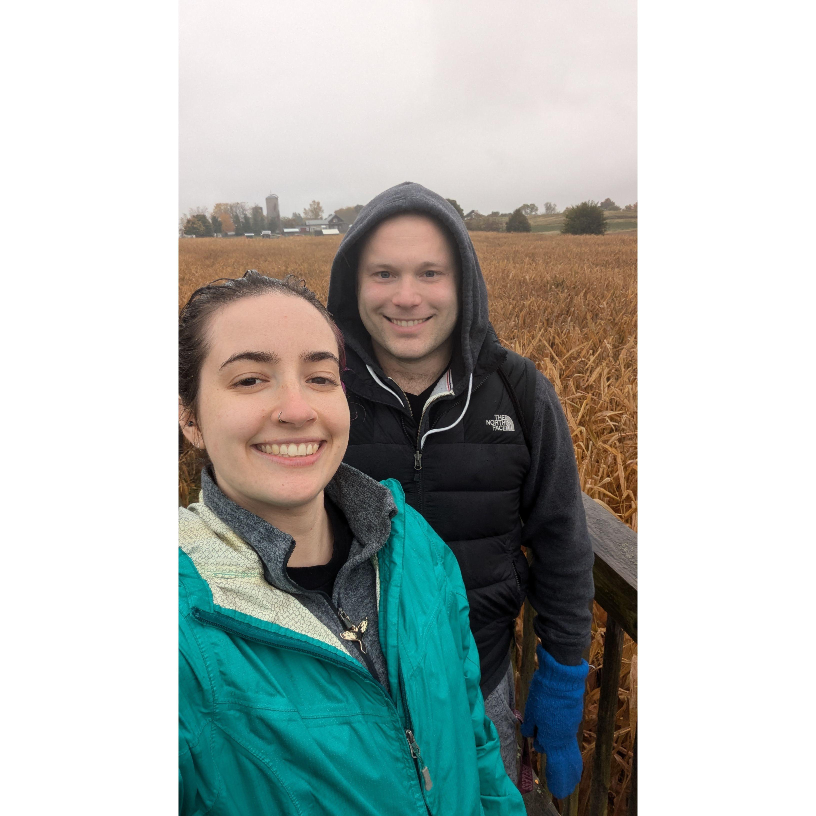 Checking out a local corn maze! (Michigan, 2024)