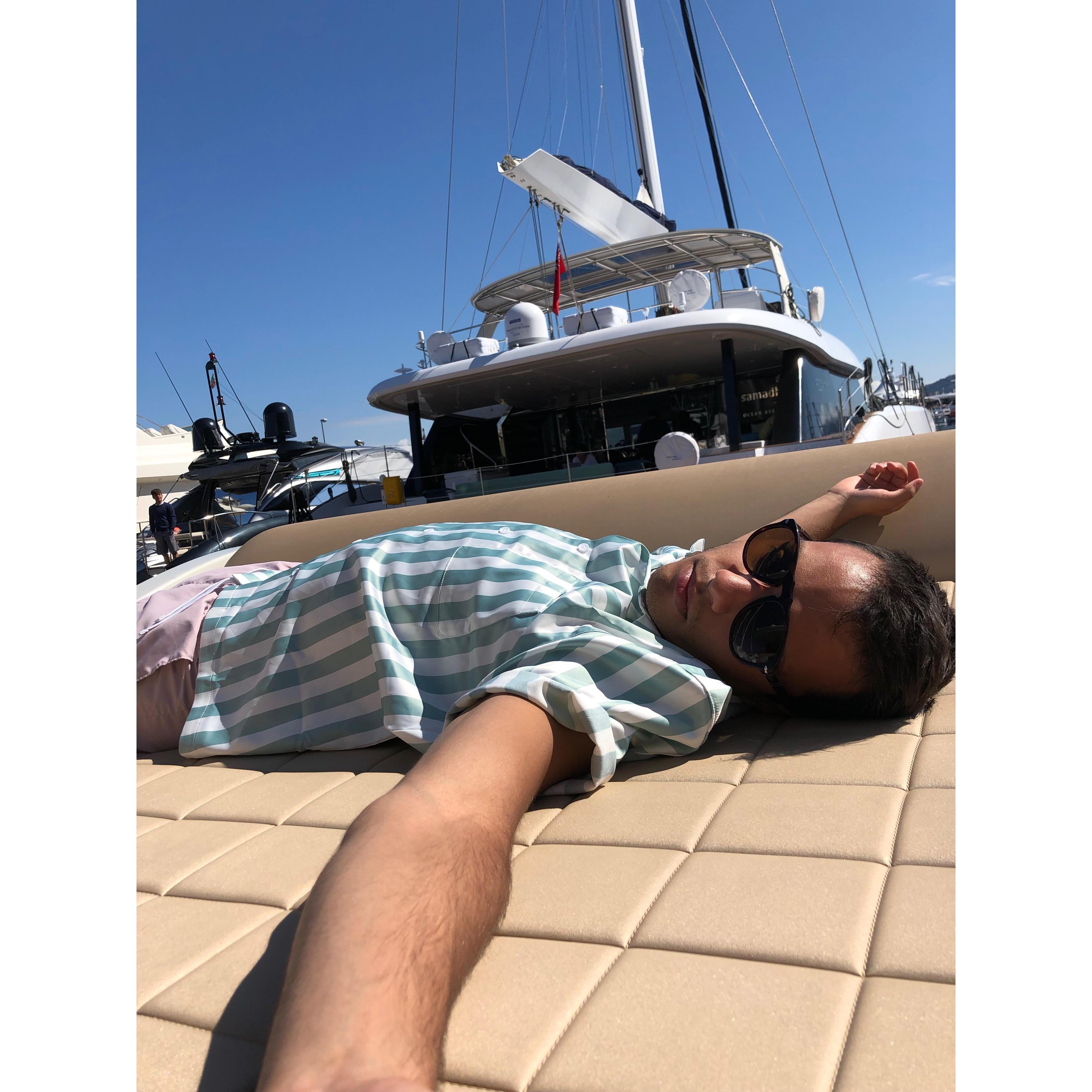 Then we got on the Yacht and I still had no clue!