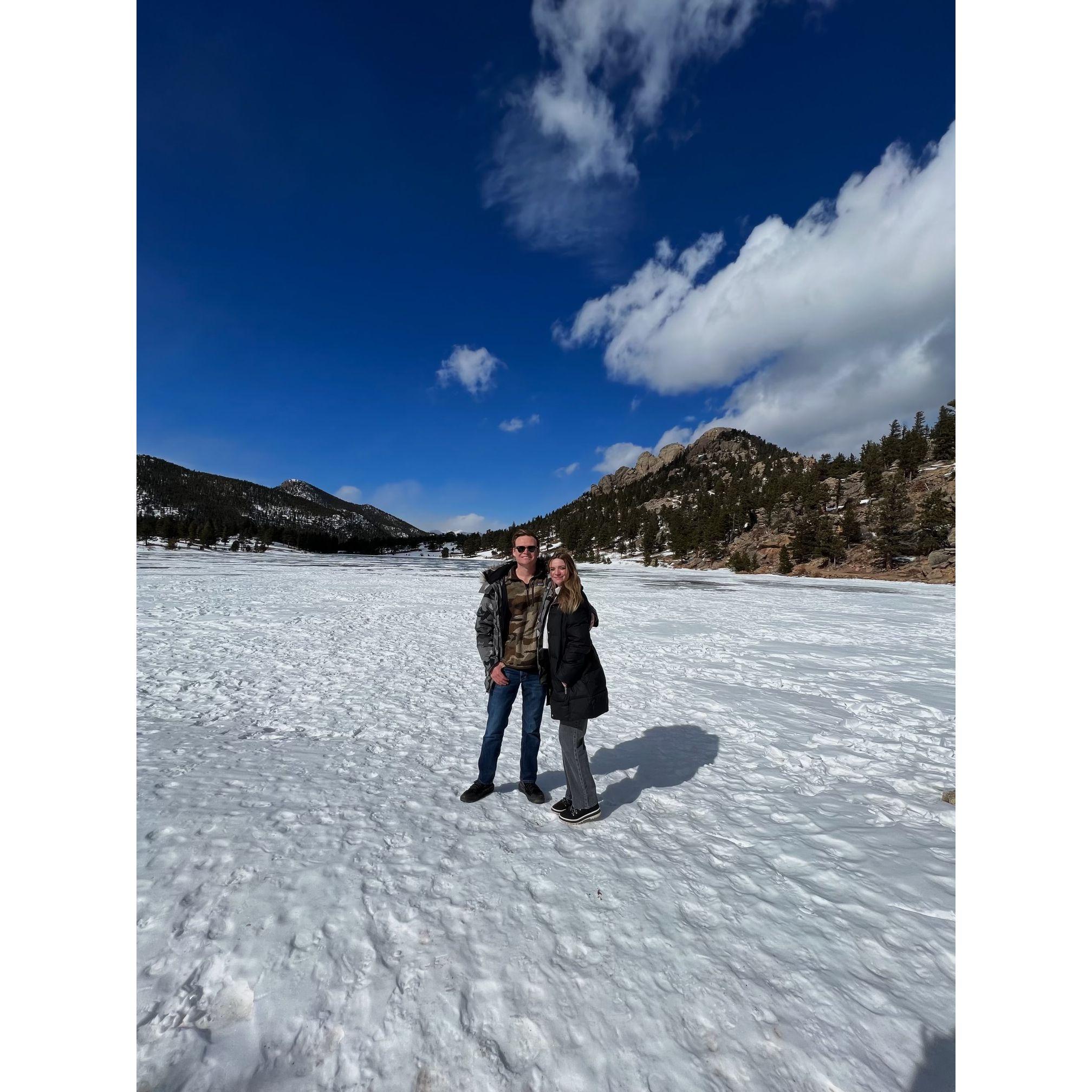 The first time we went to Lily lake, where we got engaged