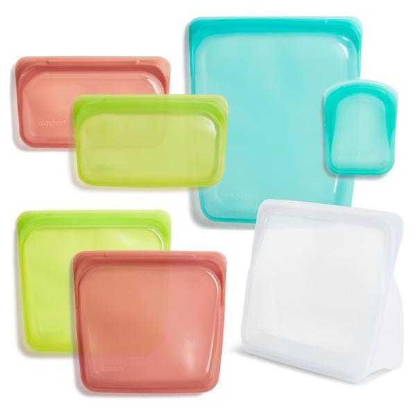reusable silicone bag starter kit- clear