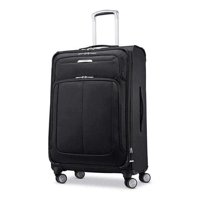 Samsonite Solyte DLX Softside Expandable Luggage with Spinner Wheels, Midnight Black