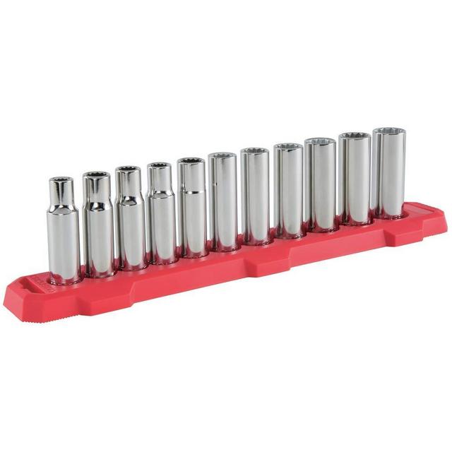 CRAFTSMAN Socket Set, Metric, 1/2-Inch Drive, 12-Point, 11-Piece (CMMT12049)