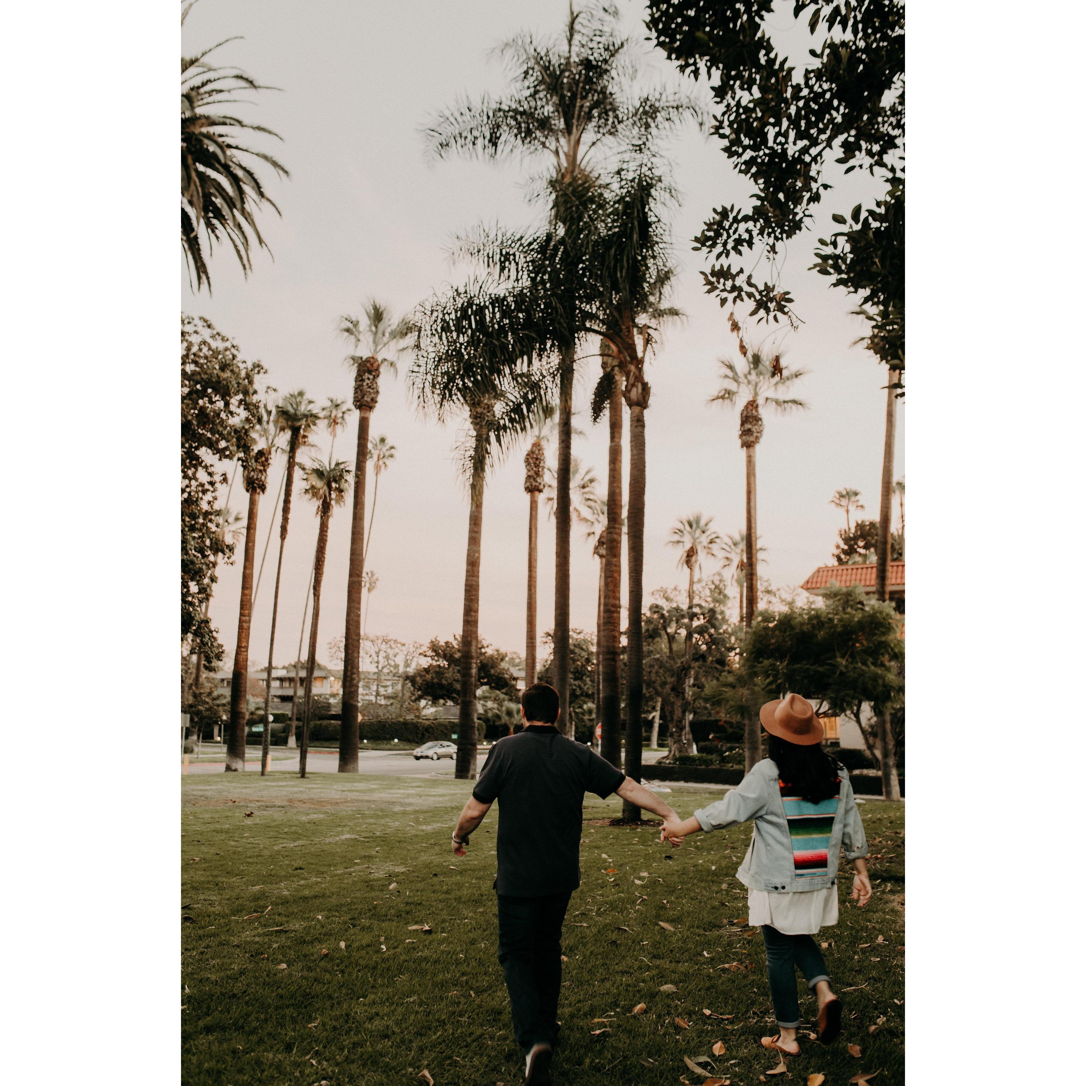 Heading off into the sunset together!