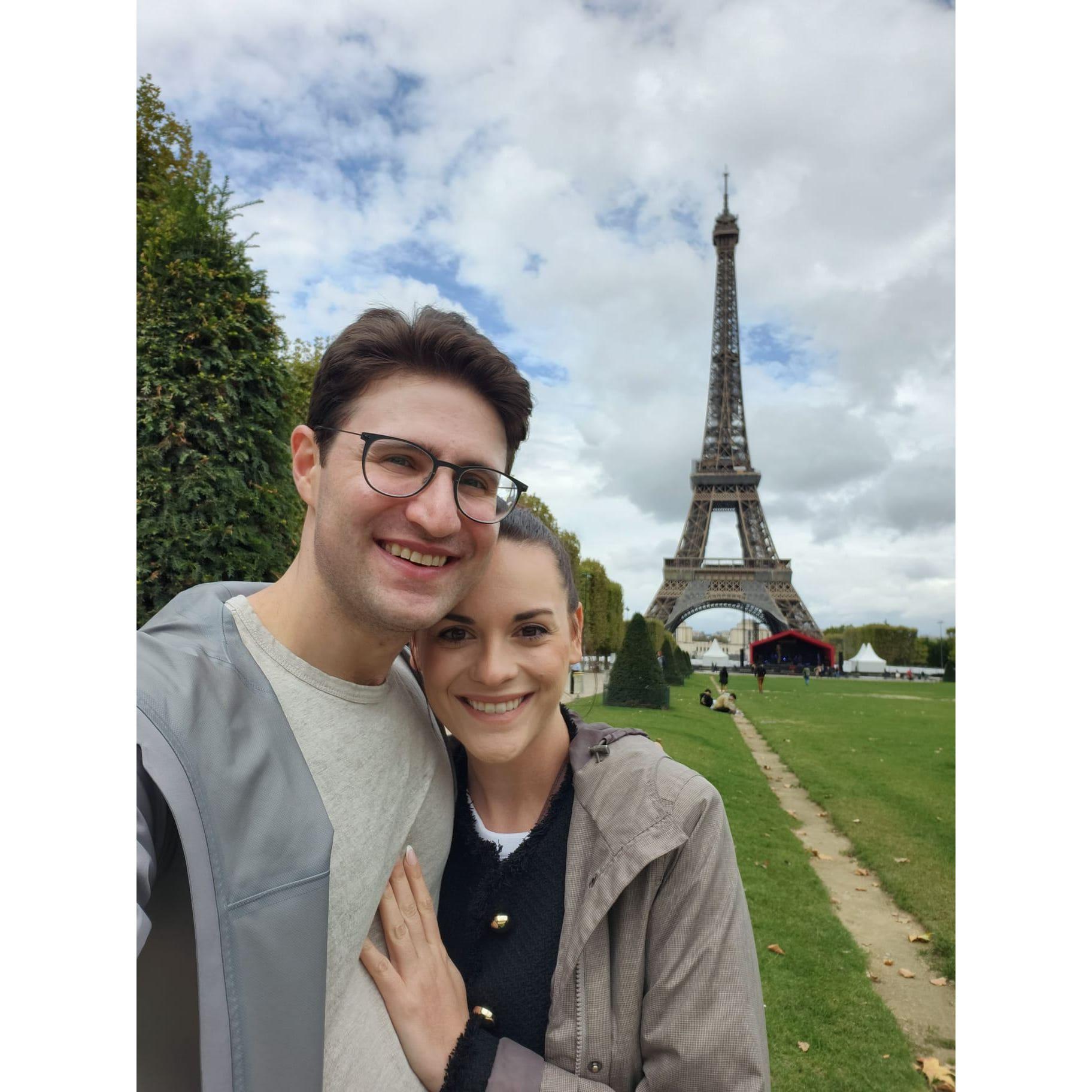 Josh and Alexandra's first trip to Paris together