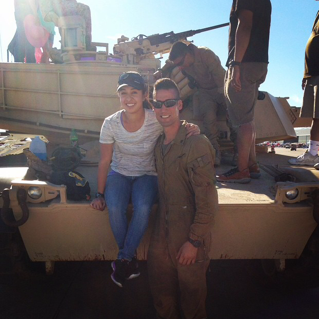 Good times at the air show and Vanessa got a tour of the tank!