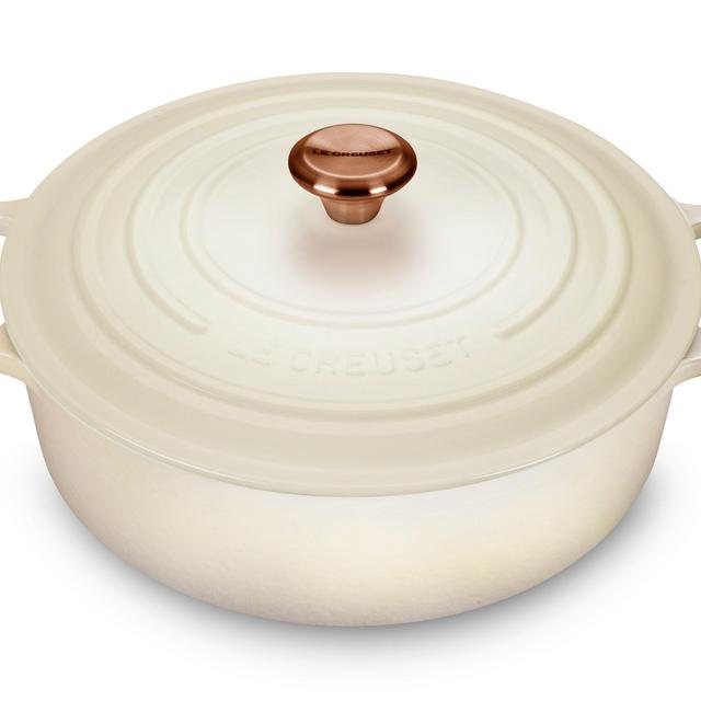 Le Creuset Signature Cast Iron 6.75-quart Round Wide Dutch Oven with Copper Knob