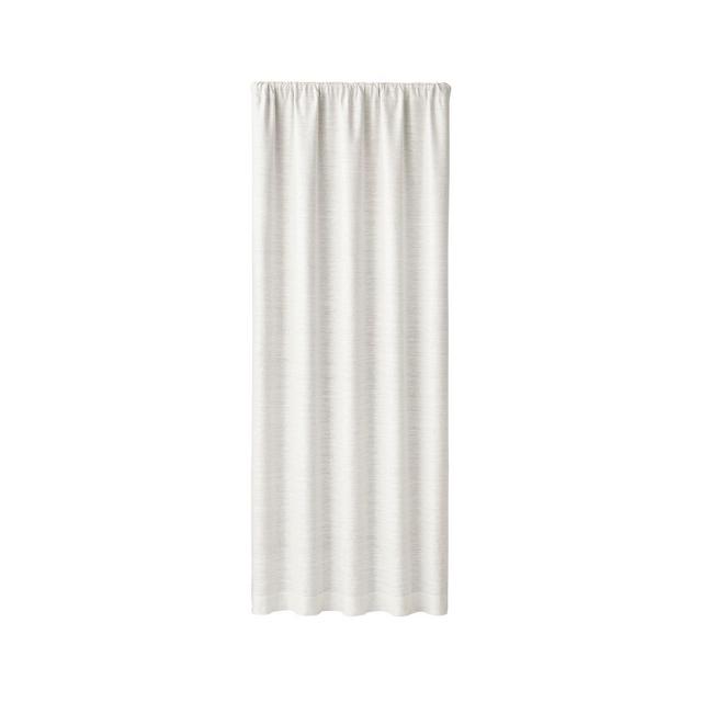 Silvana Ivory Silk Blackout Curtain Panel 48"x84"