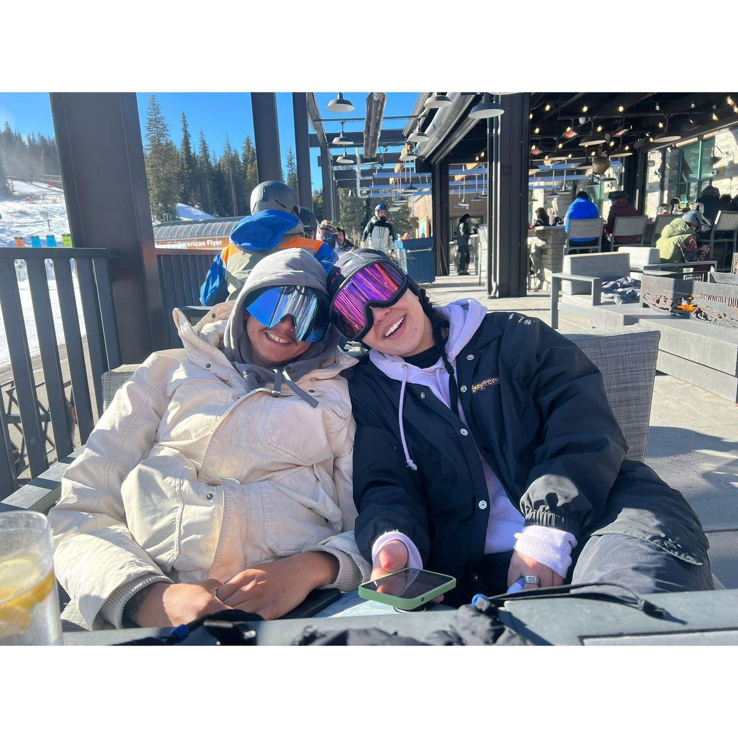 Snowboarding at our favorite mountain, Copper