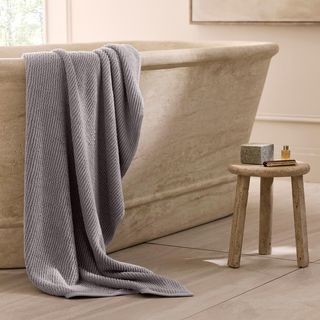 Turkish Ribbed Bath Sheet