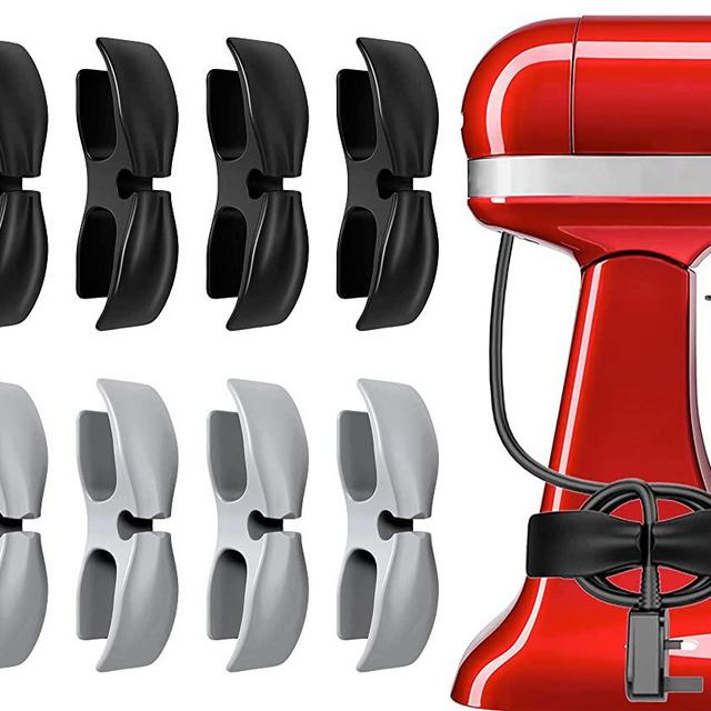 Cord Organizer for Kitchen Appliances - 6pack Upgraded Adhesive Cord Winder  Wrapper Holder Cable Organizer for Small Home Appliances Cord Keeper on  Stand Mixer,Blender,Coffee Maker,Pressure Cooker 