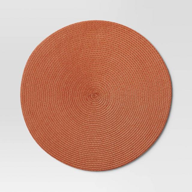 Polyround Charger Placemat Orange - Threshold™