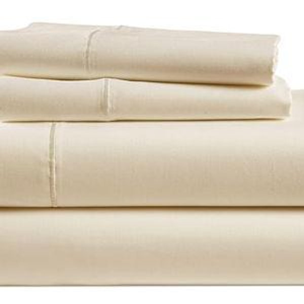 LANE LINEN 100% Egyptian Cotton Queen Sheet Set, Soft & Comfy Hotel Like Thick Fully Elasticized Mercerized Long Staple Cotton Sheet Queen Size Set, No Pill Fade Resistant Queen Sheets- Ivory