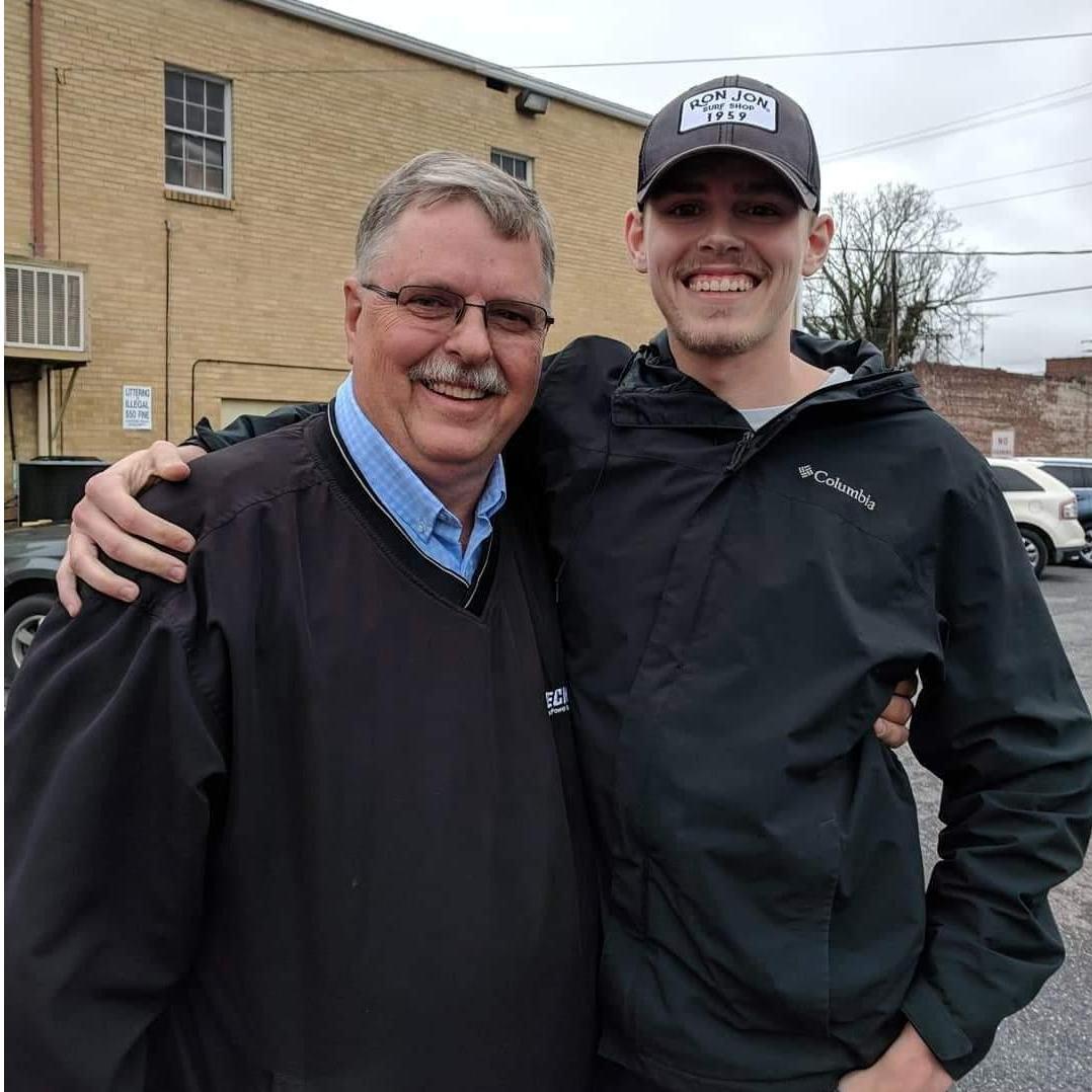Casey and his dad, Ronnie