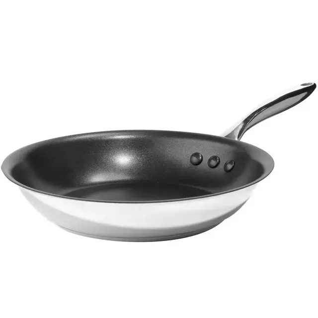 Earth Pan ETERNA 10 in. Stainless Steel Nonstick Frying Pan in Black Interior