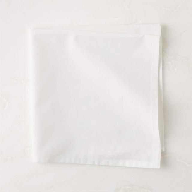 Poplin White Cloth Napkin