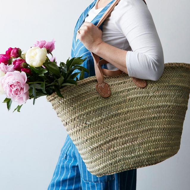 French Market Basket with Double Handles