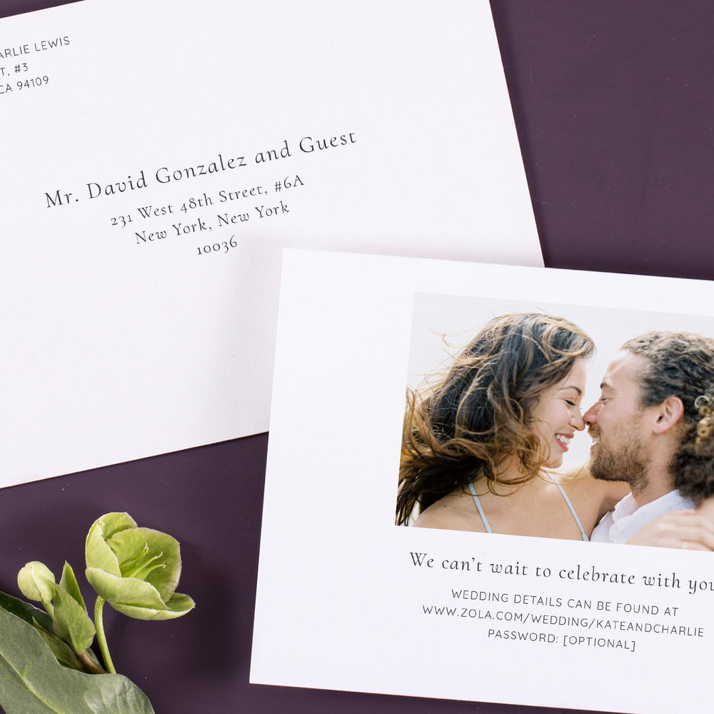 Cricket Wreath | Sage | Zola Wedding Invitations