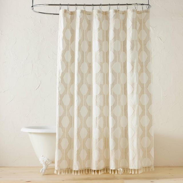 In The Name of Love Clipped Shower Curtain White - Opalhouse™ designed by Jungalow™