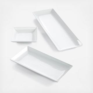 The Cellar - Whiteware Nested Serving Trays, Set of 3