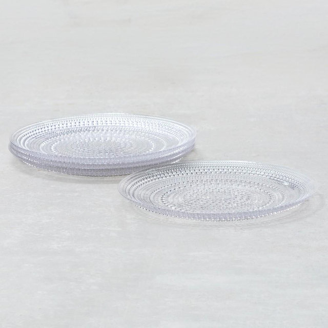 Fortessa Jupiter Salad Plates, Set of 4, Clear