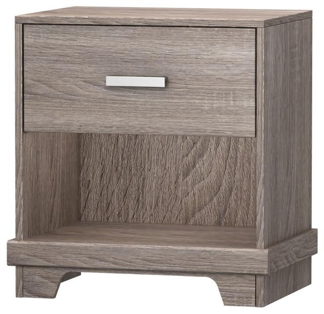 Manhattan 1-Drawer Nightstand-Sonoma
