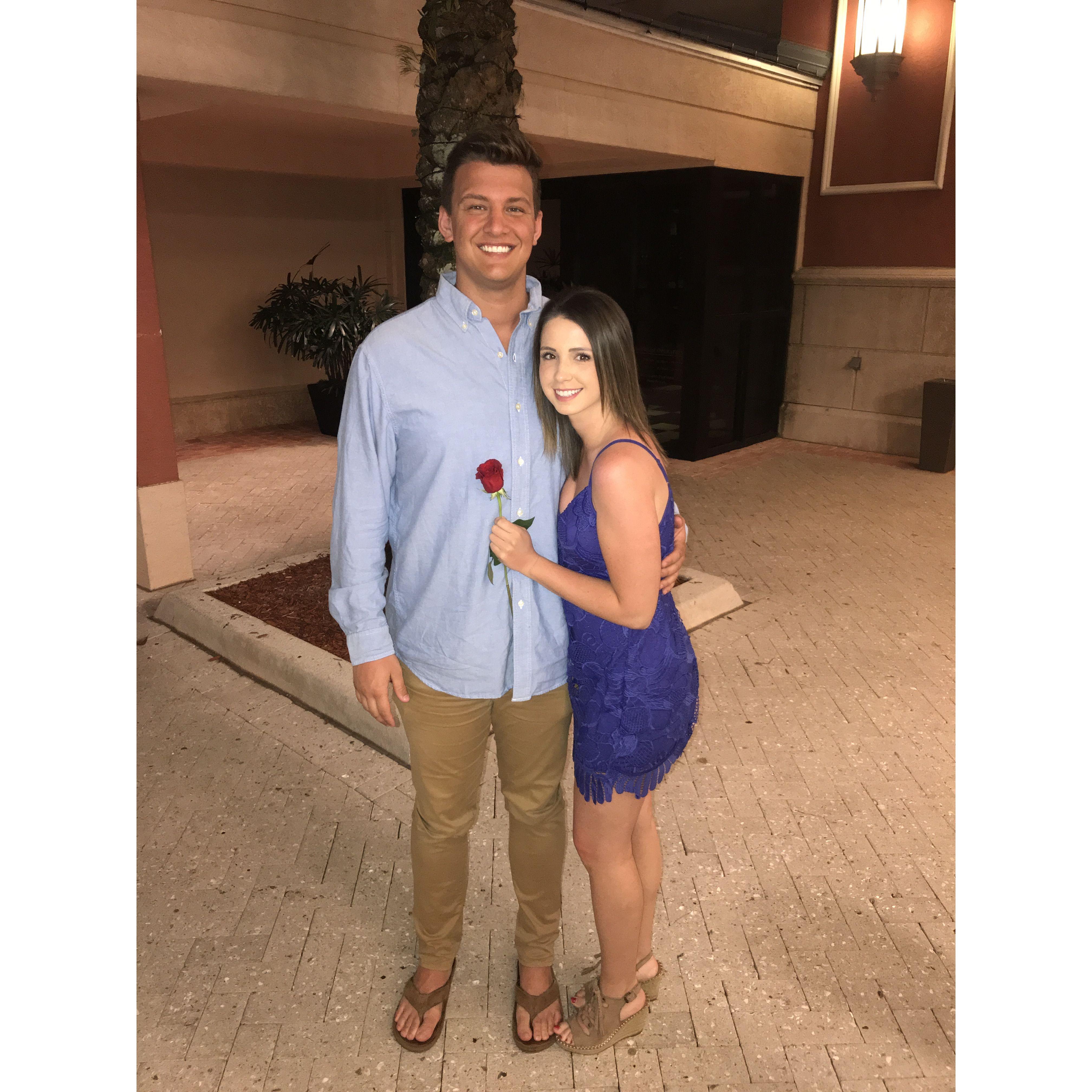 Tyson's birthday dinner in Hollywood, Florida. - 2019