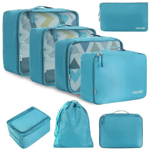 BAGAIL 8 Set Packing Cubes Luggage Packing Organizers for Travel Accessories