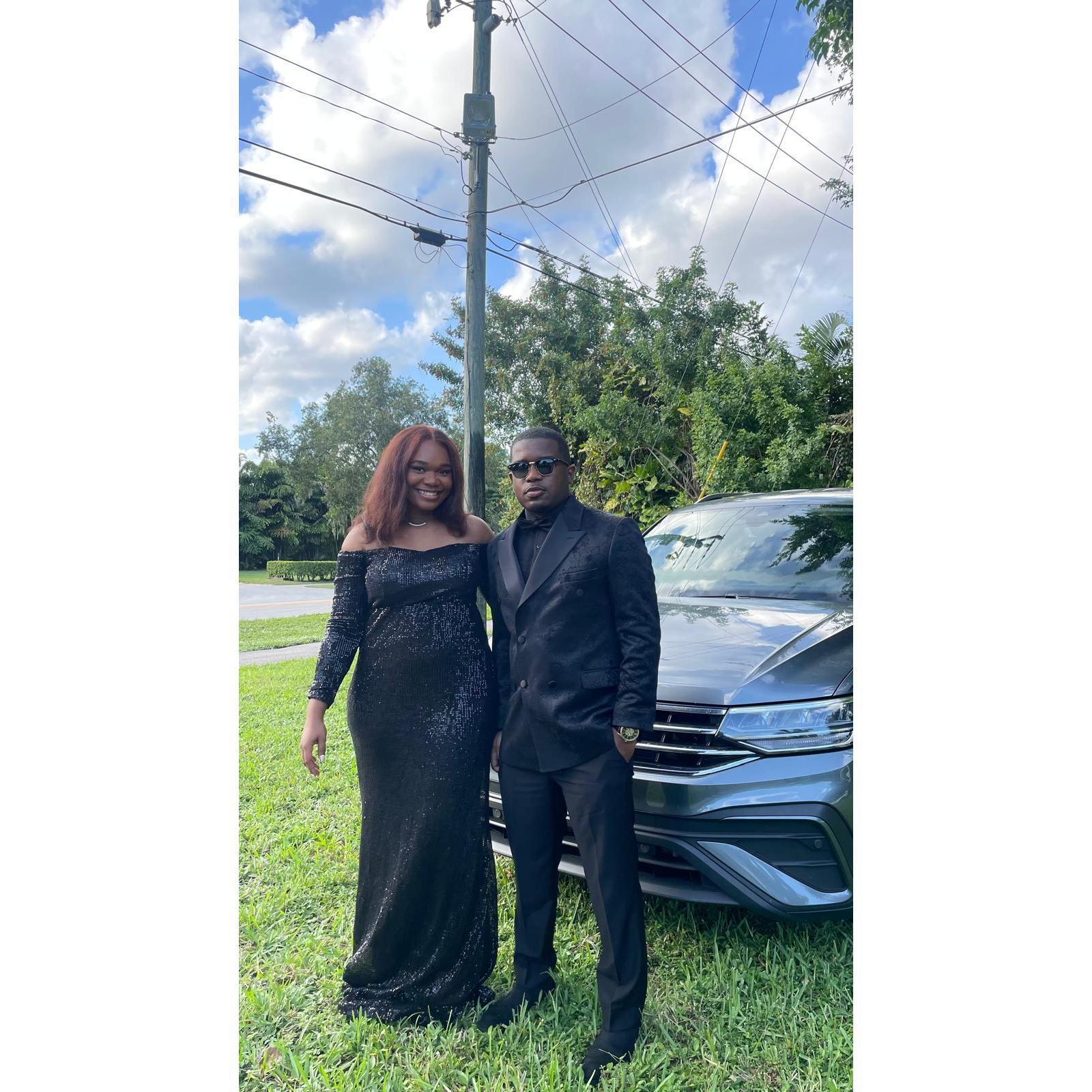 Taken just before our cousin’s wedding. We chose black, one of Dani’s favorite colors.