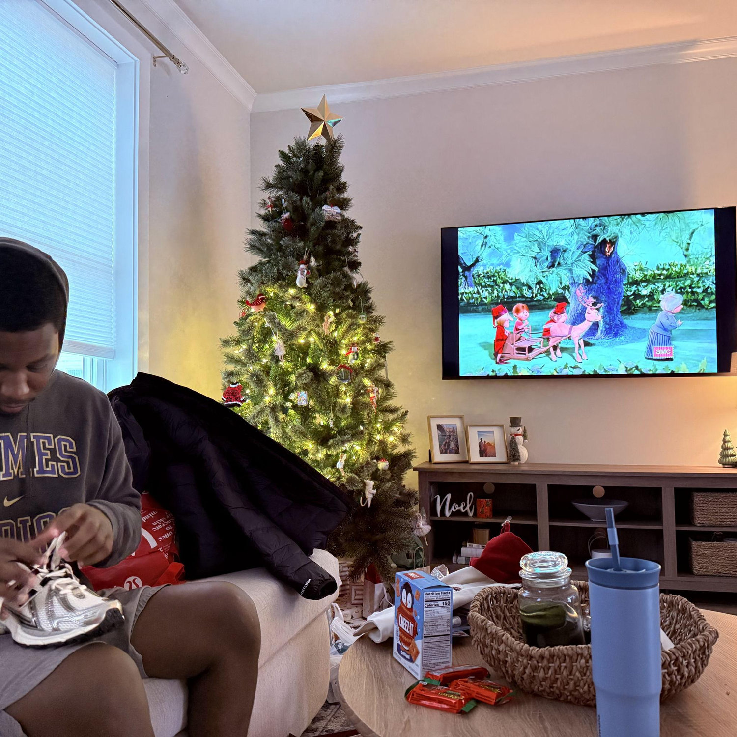 One of many Christmas morning together.