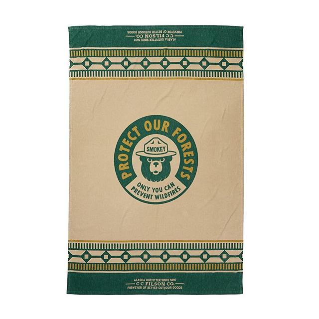 Filson Smokey Bear Cotton Blanket Twine/Green/Gold One Size