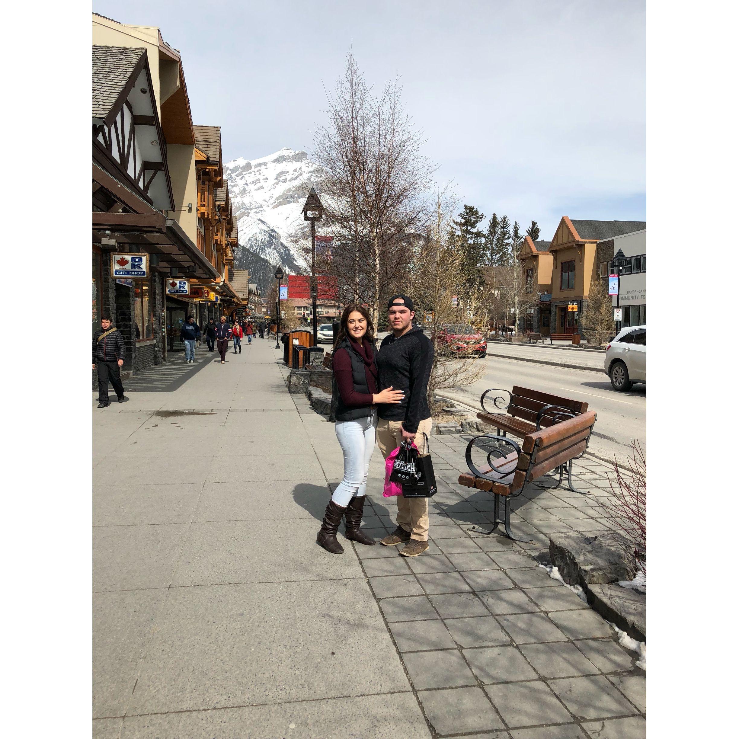 Our 1 year anniversary celebrated with a trip to banff!