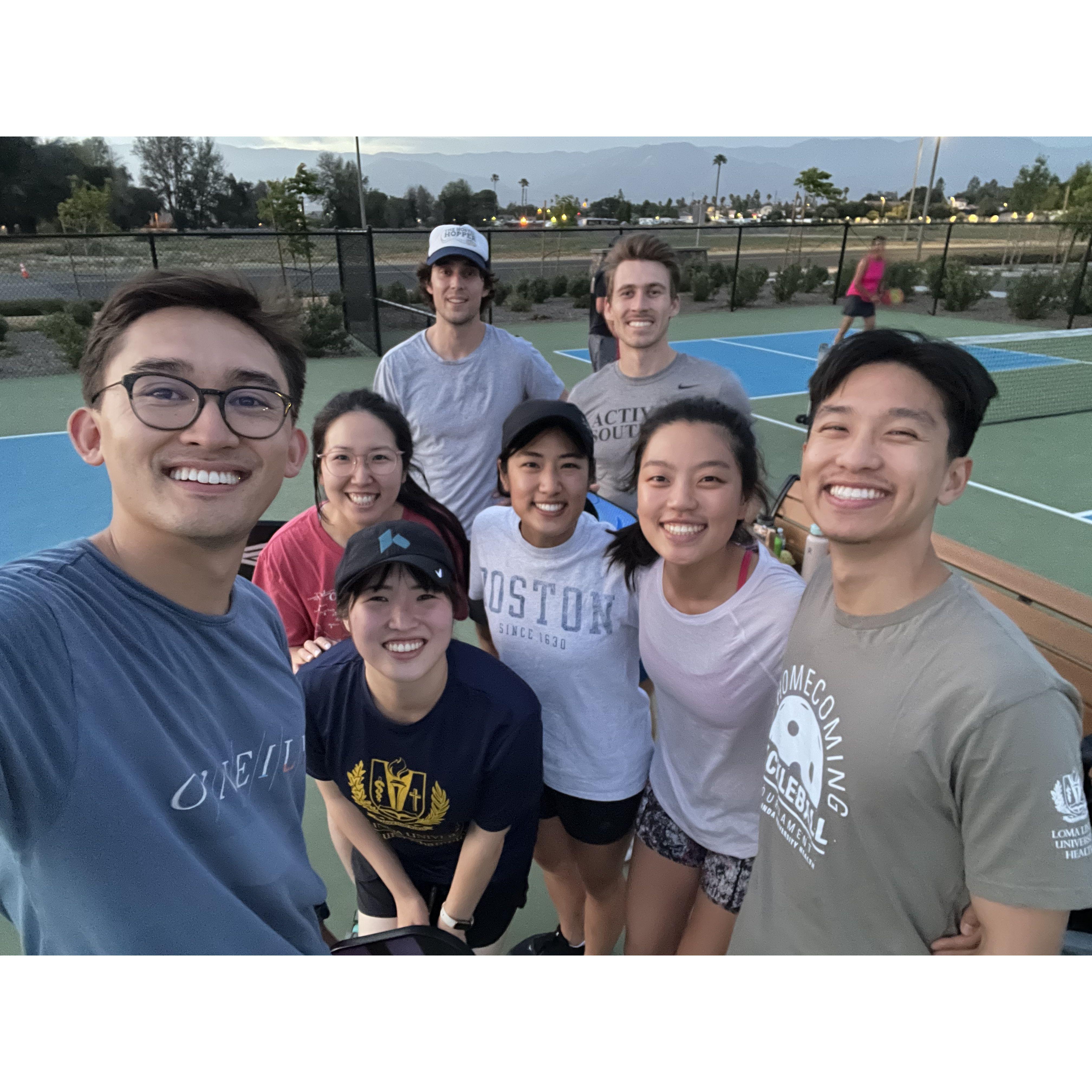 Pickleball night + taco bell