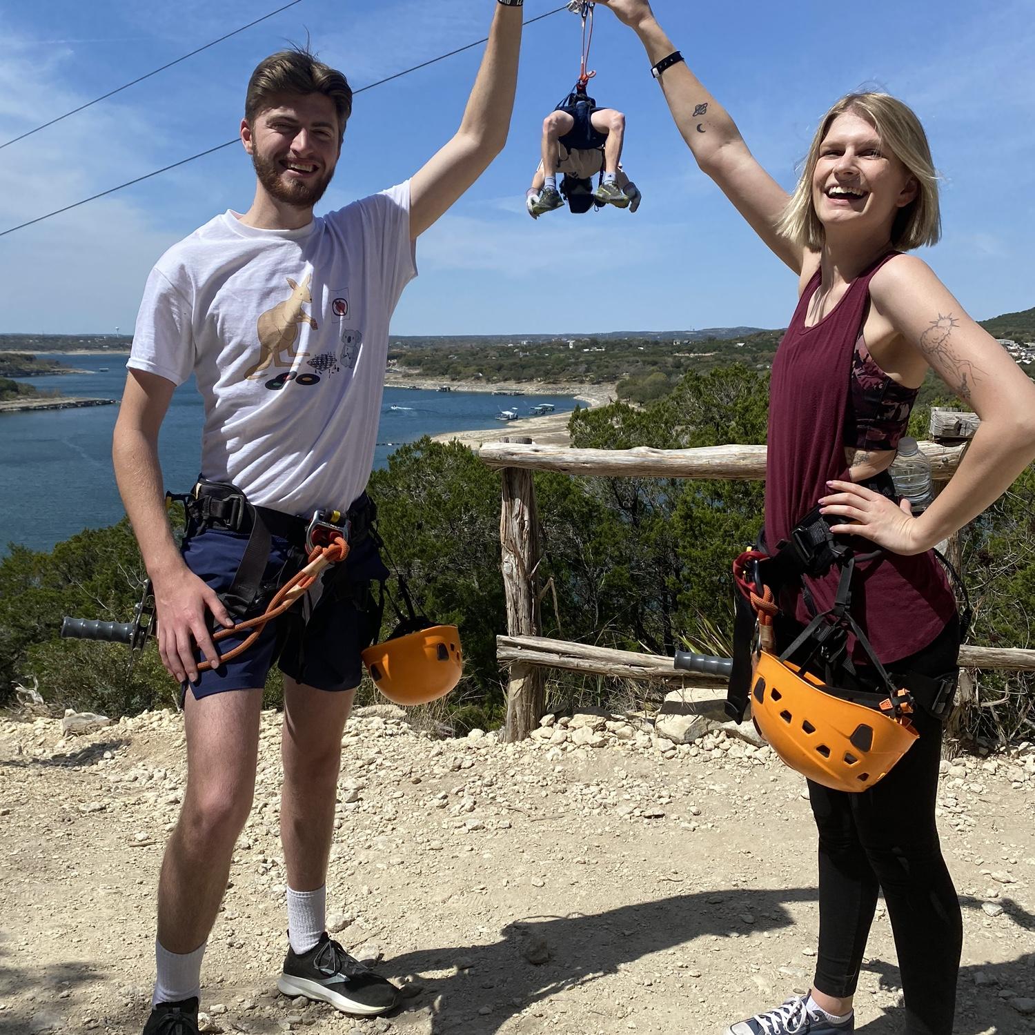 We went Zip Lining over Lake Travis for Jack’s 24th birthday!