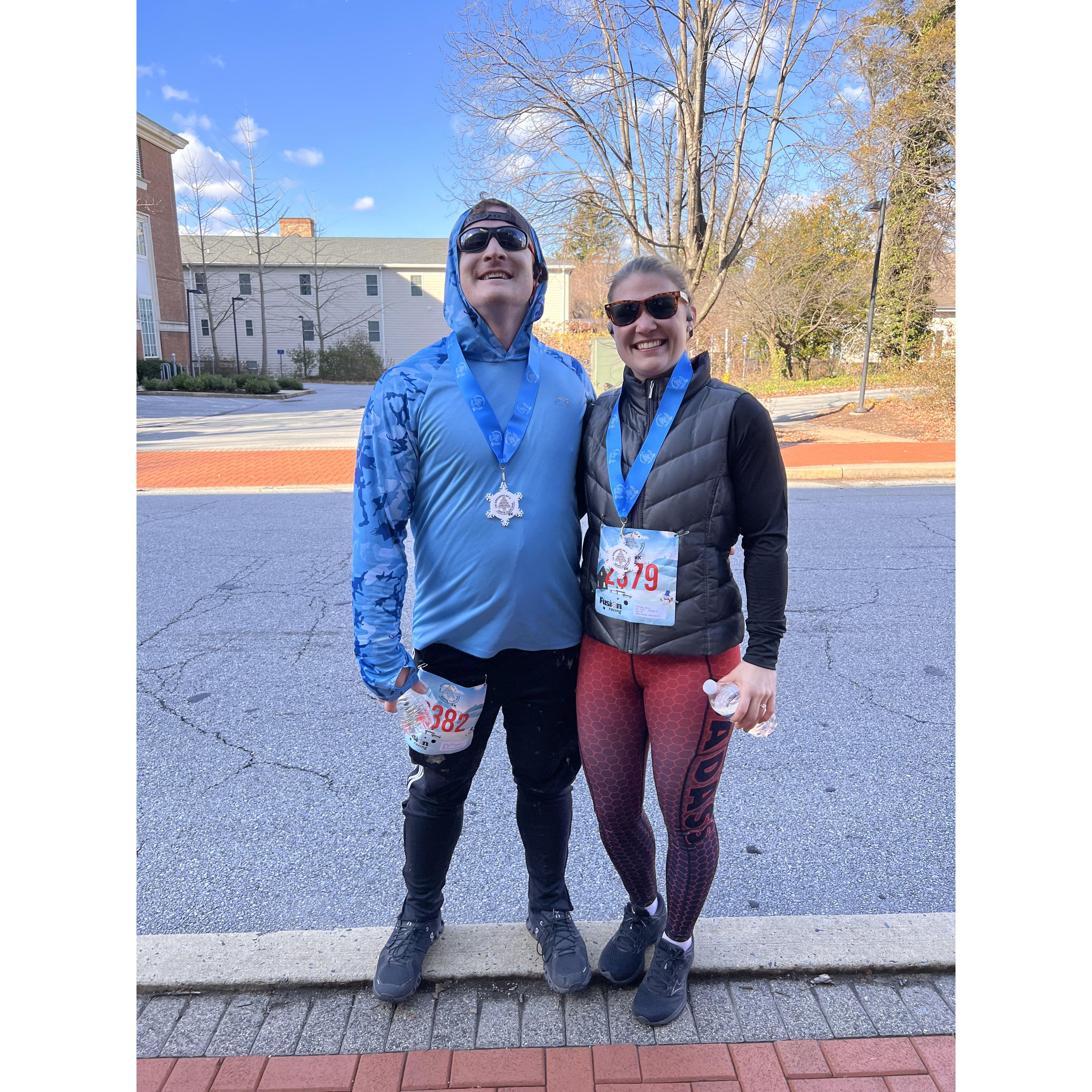 2023 Jenny got Sean to sign up for a race!