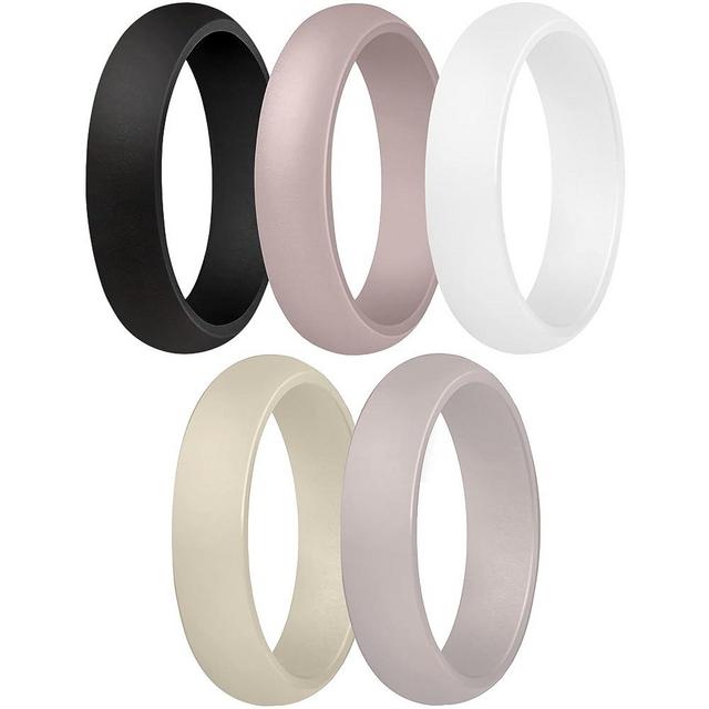 ThunderFit Women’s Silicone Wedding Ring - Rubber Wedding Band - 5.5mm Wide, 2mm Thick