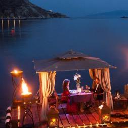 Dinner on a Beach in Mykonos