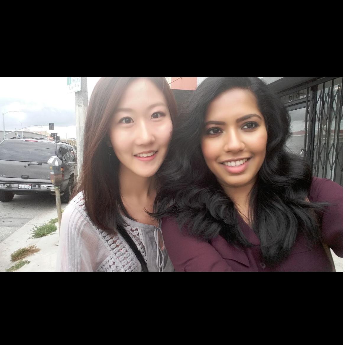 with mesha in LA