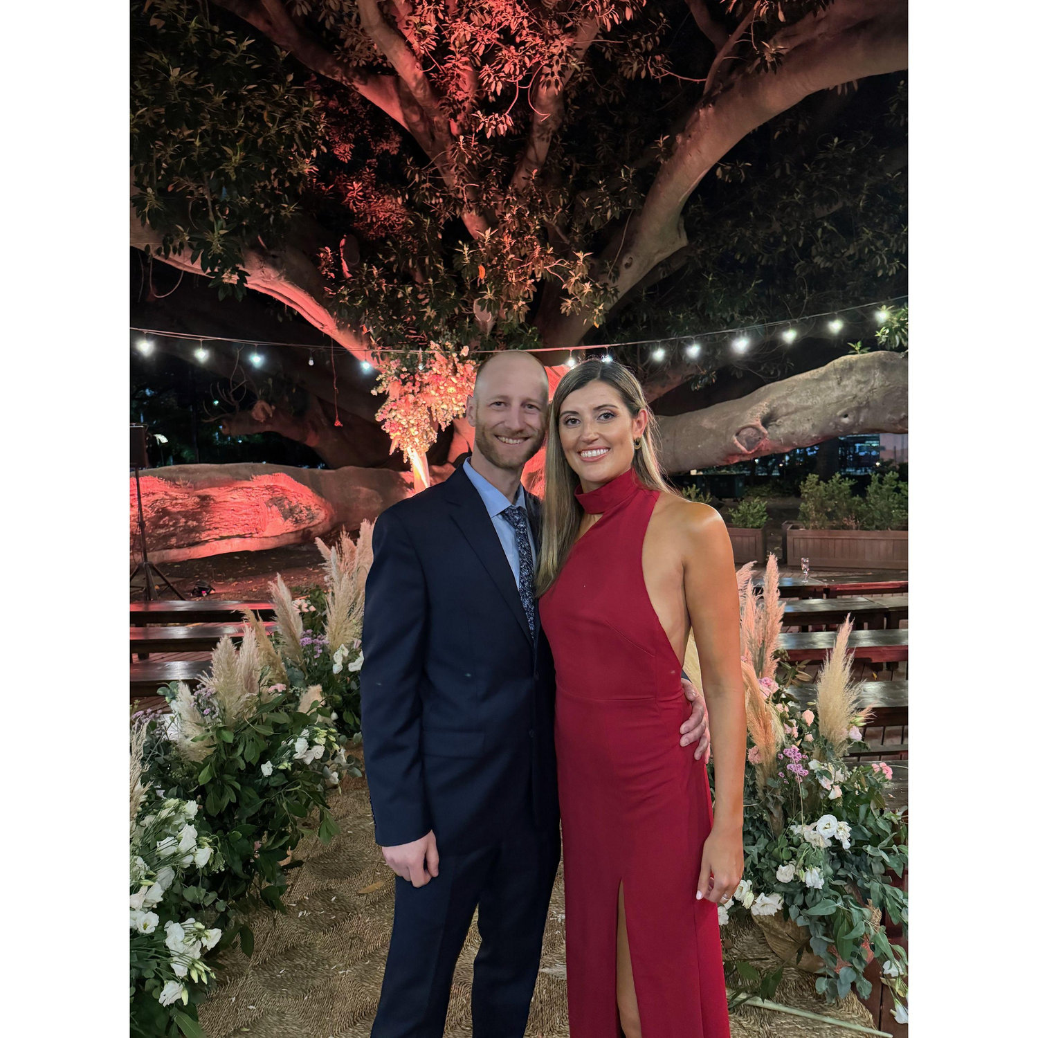 Our first wedding as a couple!