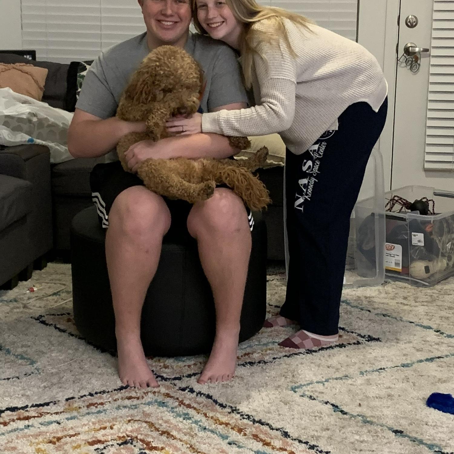 When we moved into our first apartment together!