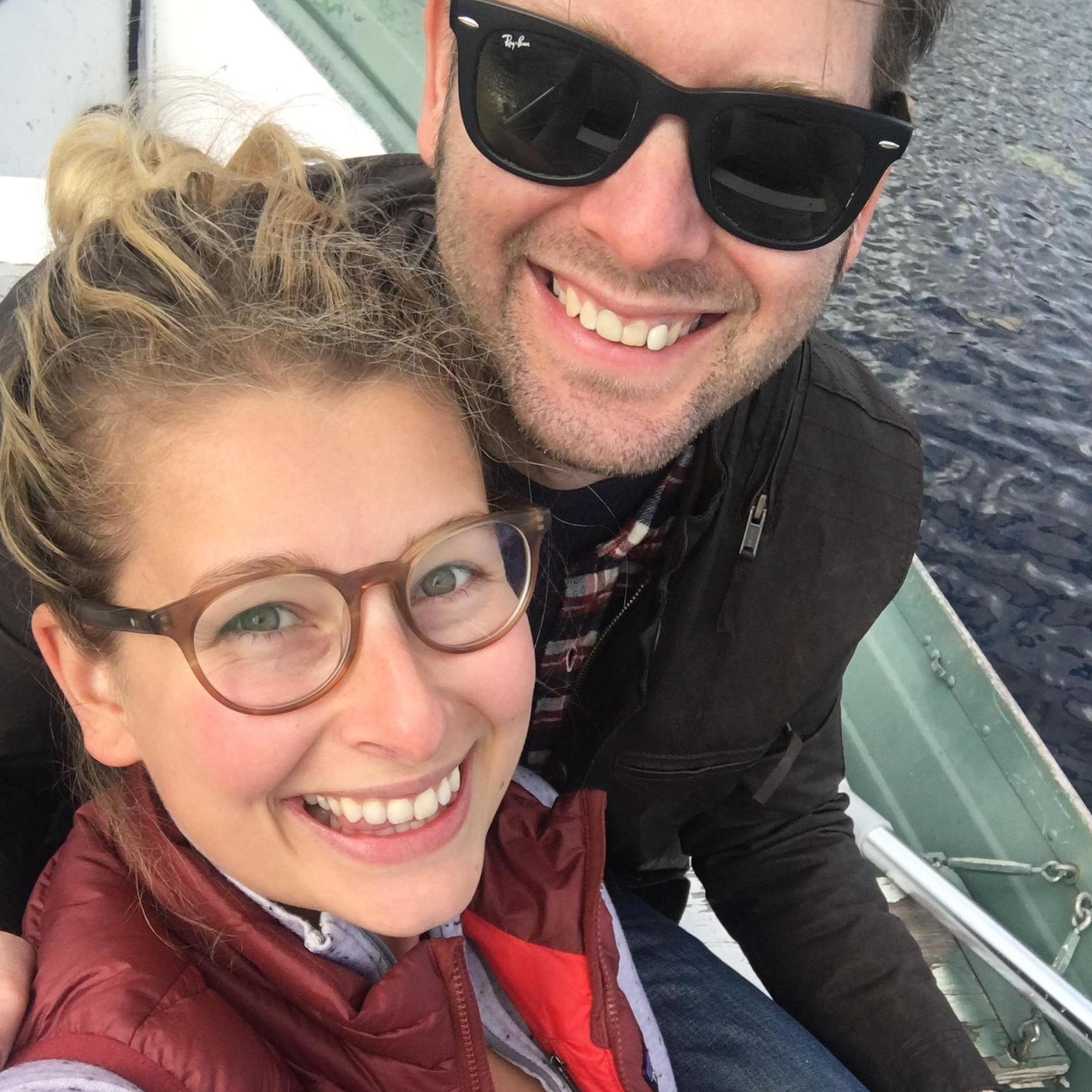 Celebrating our anniversary in a rowboat 2019