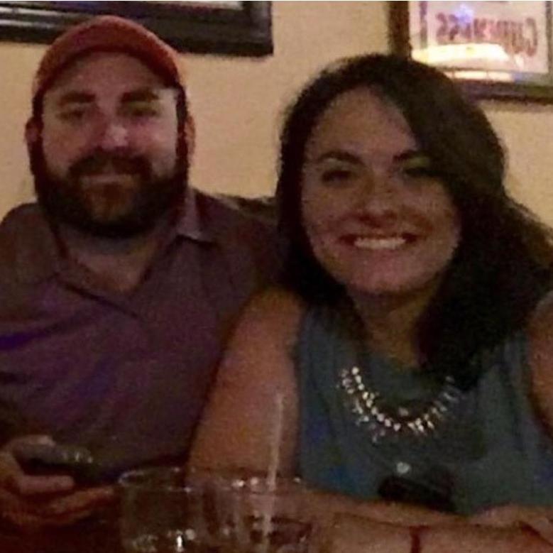 One of our first time out with friends at our favorite bar: Molly McHughs.